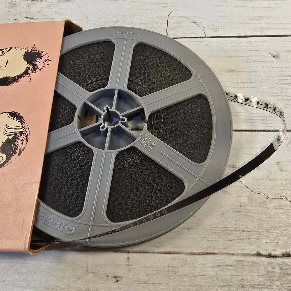 Vintage Blackhawk Films Laurel and Hardy Double Whoopee Super 8mm Movie Reel